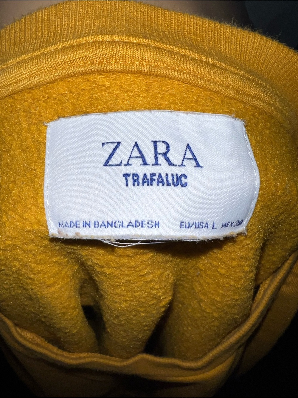 Zara Mustard Yellow Crewneck Sweatshirt - Picture 5 of 6